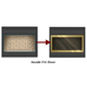 28 7/8" x 23" Brite Black Finish Nightwell Zero Clearance Fireplace Door Fits 28 7/8" W x 23" H Openings | Nightwell-B23 Inside Fit Door