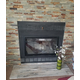 28 7/8" x 23" Brite Black Finish Nightwell Zero Clearance Fireplace Door Fits 28 7/8" W x 23" H Openings | Nightwell-B23