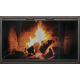 Thermo-Rite 42" x 24" Textured Black Thin Line Zero Clearance Fireplace Door Fits 42" W x 24" H Openings | ThinLine-B1 Thinline Fireplace Door in Black by Thermo-Rite