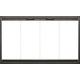 Thermo-Rite 42" x 24" Textured Black Thin Line Zero Clearance Fireplace Door Fits 42" W x 24" H Openings | ThinLine-B1