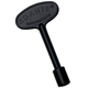 Dante 3 Inch Flat Black Universal Key Design Fits Both 1/4″ and 5/16″ Gas Valve Stems | NKY.3.BLK.B