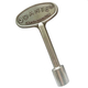 Dante 3 Inch Satin Nickel Universal Key Design Fits Both 1/4″ and 5/16″ Gas Valve Stems | NKY.3.SN.B