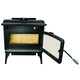 Medium Wood Stove On Legs With Blower | Heats 2200 Sq Ft Door Open