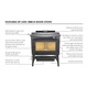 Medium Wood Stove On Legs With Blower | Heats 2200 Sq Ft Features