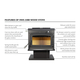 Large Wood Stove On Pedestal | Heats 2500 Sq Ft Features