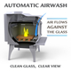 Medium Wood Stove On Legs | Heats 2200 Sq Ft Airwash