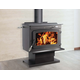Large Wood Stove On Pedestal | Heats 2500 Sq Ft Installed On Tile Floor