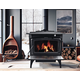 Medium Wood Stove On Legs With Blower | Heats 2200 Sq Ft Installed On Tiles